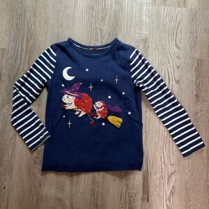 Mini Boden 5/6 Navy Halloween top